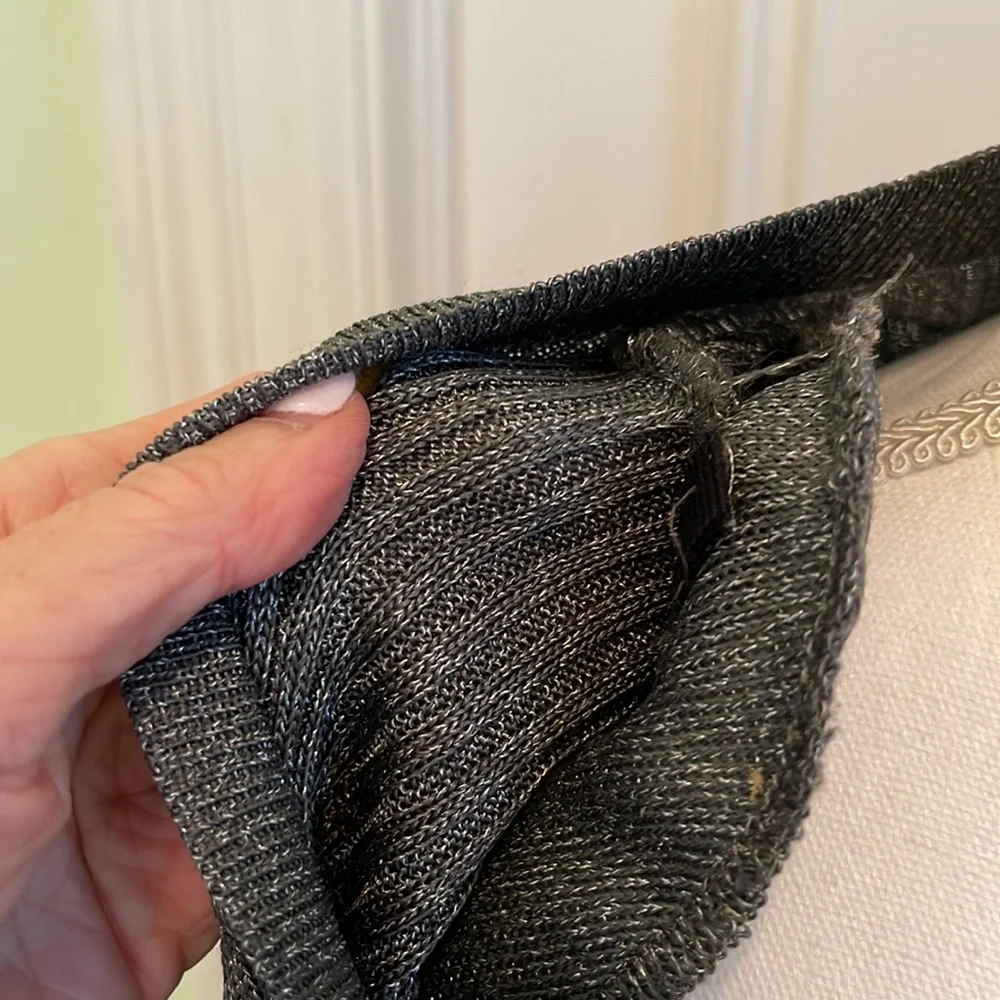 Dana Buchman Silver Lurex Cardigan - Picture 6 of 8